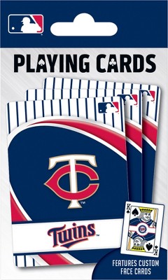 MasterPieces Officially Licensed MLB Minnesota Twins Playing Cards - 54 Card Deck for Adults