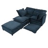 Kumasinova Modern Versatile Sofa with Storage Function, Double-Layer Cushion Modular Sofa, Freely Combinable, 4-Seater Couch for Living Room - 3 of 4