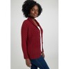 Jessica London Women's Plus Size Cable Blazer Sweater - 4 of 4
