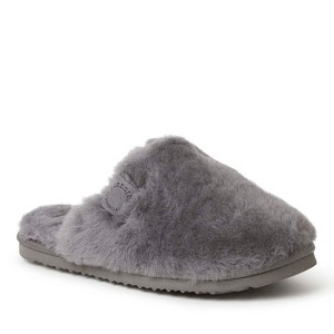 Fireside By Dearfoams Women's Shelly Beach Genuine Shearling Fuzzy Scuff Slipper - 1 of 4