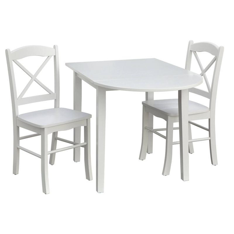 3pc Tiffany Extendable Dining Table Set - Buylateral, 1 of 12