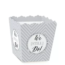 Big Dot of Happiness We Still Do - Party Mini Favor Boxes - Wedding Anniversary Party Treat Candy Boxes - Set of 12