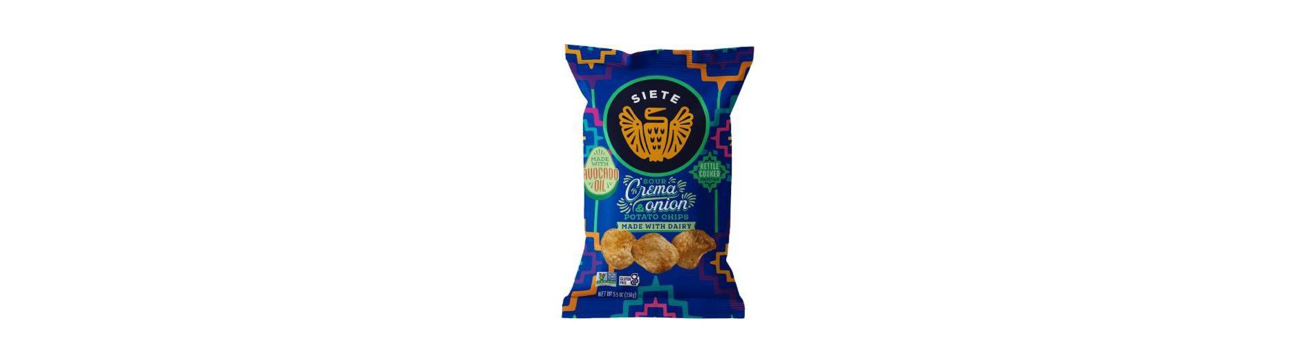 Siete Sour Cream and Onion Kettle Chips - 5.5oz