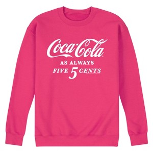 Men's - Coca-Cola - As Always Five Cents Graphic Fleece Sweatshirt - 1 of 4