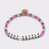 Little Words Project Don't Settle Beaded Bracelet - Pink - 4 of 4
