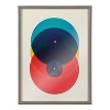 18"x24" Blake Colorful Records Art Print: Modern Music Theme, Polystyrene Frame - Kate & Laurel All Things Decor - 2 of 4