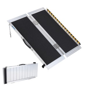 Portable Wheelchair Ramp, Wheel Chair Ramps for Homes , Aluminum Wheelchair Ramp With Non-Skid Surface , 600 Lbs - 1 of 4