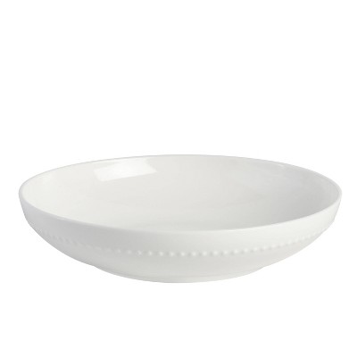 White Porcelain Embossed 16-Piece Dinnerware Set, Service for 4