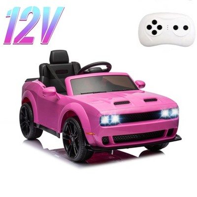 Licensed Dodge Ride-On Car, 12V Electric Vehicle for Kids with Remote Control, Ride On Toys with LED Lights, MP3 Player – Boys & Girls Gifts