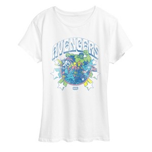 Women's - Marvel - Avengers Stars Short Sleeve Graphic T-Shirt - 1 of 4