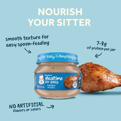 Gerber Baby Food Stage 2 Chicken and Turkey Puree Variety Pack