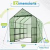 Ogrow Deluxe Walk-In Greenhouse / Bloomhouse / Seed Starter with Tiers and Shelves - 2 of 4