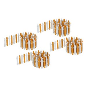 Unique Bargains Dollhouse Home DIY Crafts Wooden Decorative Miniature Ornament Garden Fence - 1 of 4