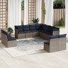 vidaXL Patio Sofa Set - Beige and Gray Without Table - 2 of 4