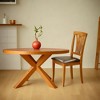 FurniFact,Elegant Wooden Dining Chairs – Faux Leather Kitchen Chairs, Set of 2 - 3 of 4