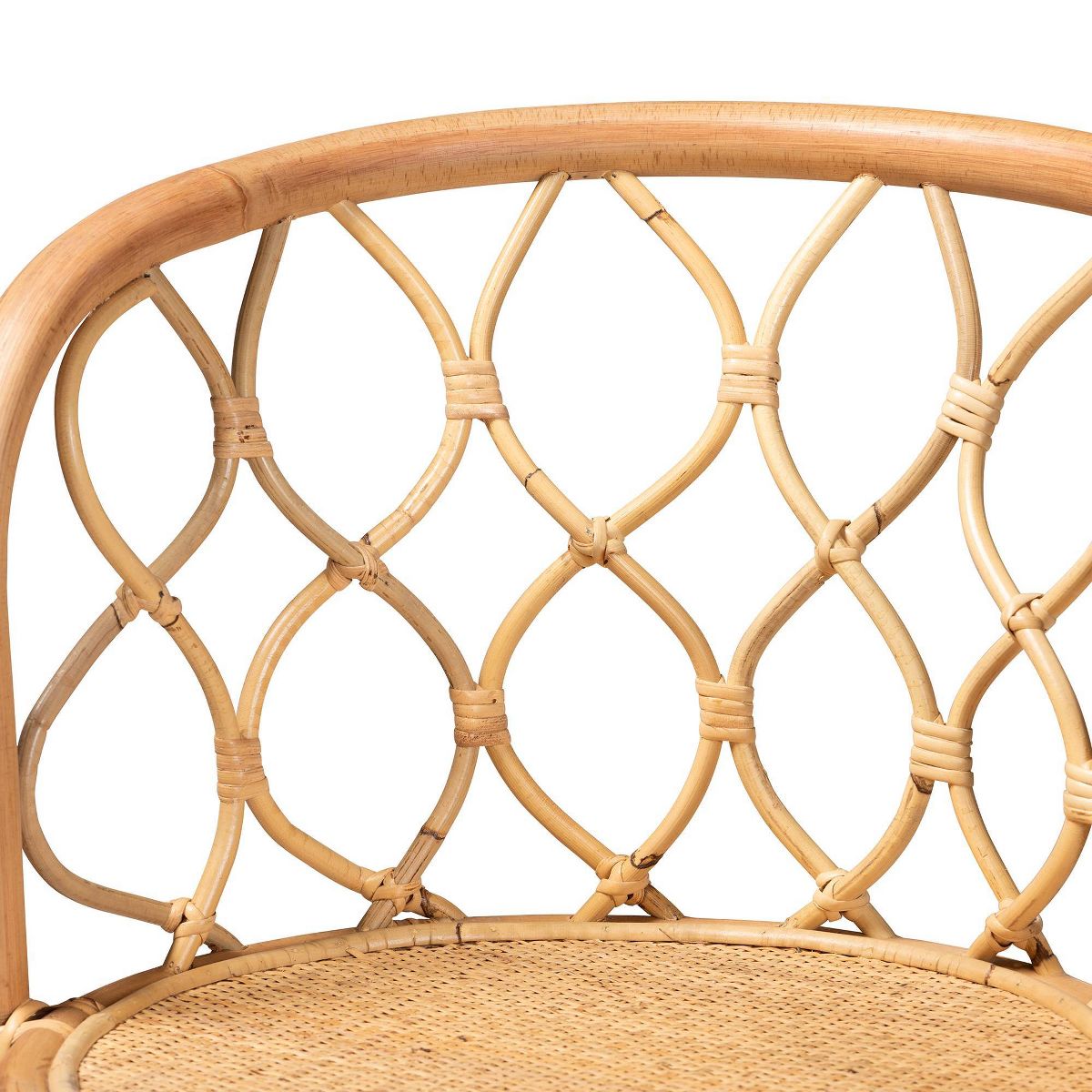 Diana Rattan Counter Height Barstool Natural - bali & pari - thumbnail 5