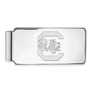 Black Bow Jewelry Sterling Silver South Carolina Gamecocks NCAA Money Clip - 1 of 3