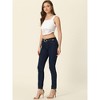 Allegra K Women's Women's Sleeveless Semi-Sheer Floral Lace Crop Tank Tops - 4 of 4