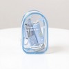 Anna-Kaci Clear PVC Mini Backpack Pouch with Dual Zippers and Decorative Lettering Design 4.2x2.5x1.5 in - 3 of 4