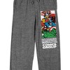 Marvel Comics Presents Superheroes Men's Heather Gray Sleep Pajama Pants - image 2 of 3