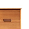 Gulches Caramel Nightstand - Mid-Century Modern 2-Drawer Design - 4 of 4