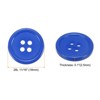 Unique Bargains Resin Craft Snap Round Flat 4-Hole Sewing Buttons 50 Pcs - 2 of 4