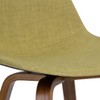 Sapphtopaz Modern Bar Stool Upholstered Dining Chairs with Curved Seat and Backrest Counter Height Barstools Set of 2 for Kitchen Island - 3 of 4