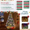 Resenkos 7ft Pre-Lit Christmas Tree - 70 Red Berries + 70 Pine Cones, Changeable Lights & Auto-Stretching Branches - 2 of 4