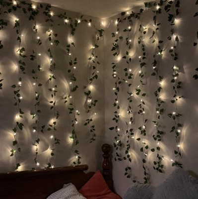 5' X 3.5' Led Vine Curtain String Lights Warm White - West & Arrow : Target