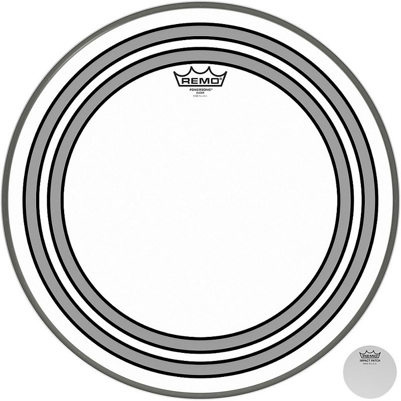 Remo Powersonic Clear Bass Drum Head, 1 of 4
