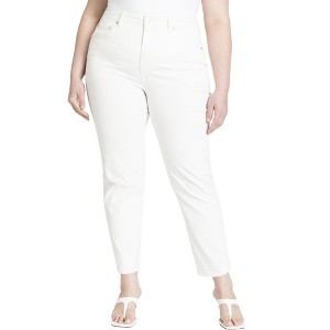 ELOQUII Women's Plus Size The Leigh Super Stretch Slim Leg Jean - 1 of 4