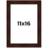 PosterPalooza | Distressed Brown Picture Frame - UV Acrylic, Foam Board Backing, Hanging Hardware - 2 of 4