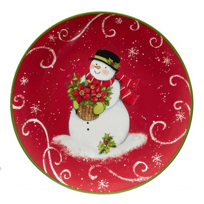 9" Earthenware Holiday Magic Snowman Dessert Plates - Certified International, 5 of 7
