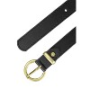 INSPIRE CHIC Women PU Leather Belts Bronze Metal Pin Buckle Thin Waist Belts for Jeans Dress - image 2 of 4