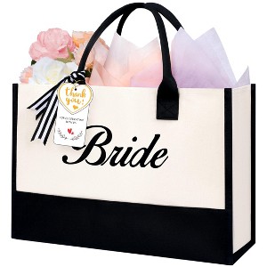 Generic Initial Tote Bag Monogrammed Beach Bag Personalized for Women - 1 of 4