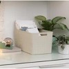 Attop (2 pack) Jute Large Beige Plastic Decorative Storage Basket, 14 in x 11 in x 9 in - 3 of 4