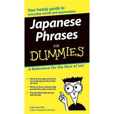 Japanese Phrases for Dummies - (For Dummies) by  Eriko Sato (Counterpack,  Empty)