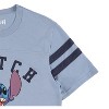 Ladies Lilo and Stitch Shirt - Ladies Classic Lilo and Stitch - Disney Lilo and Stitch Varsity Stripe Sleeve Athletic Tee - 4 of 4