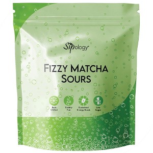 Sipology Fizzy Matcha Sours Strawberry 15 Stick Pack, Sparkling Beverage Mix - 1 of 4