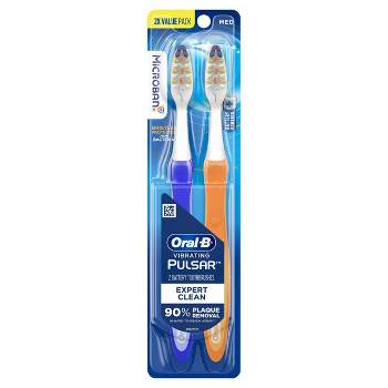 Oral-B Pulsar Battery Medium Toothbrush - 2pk