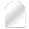 30 x 40 Inch Black Aluminum Framed Arched Wall Mirror for Bathroom Vanity Bedroom Entryway and Living Room - 4 of 4