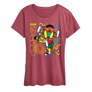 Women's - Sesame Street - Bert Ernie Street Short Sleeve Graphic T-Shirt - 1 of 4