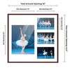 PosterPalooza | Brown Finish Collage Frame - White Mat, 20 Frame Sizes to Choose From, UV Acrylic - 2 of 4