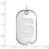 Black Bow Jewelry 14k White Gold Michigan State Spartans NCAA Large Pendant - 2 of 3
