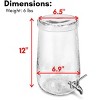 BirdRock Home 1.5 Gallon Hammered Glass Beverage Dispenser with Lid - 3 of 4