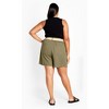 Women's Plus Size Kara Short - olive | CITY CHIC - 3 of 4