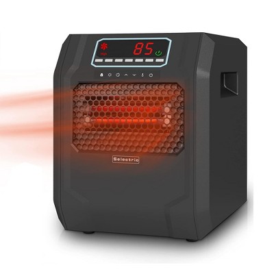 VOLTORB Black Portable Electric Space Heater with LED Display and Remote Control
