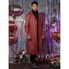Lars Amadeus Men's Vintage Lapel Gothic PU Faux Leather Trench Coat - 2 of 4