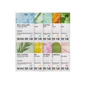 SOME BY MI 5-Day Soothing Solution Set (5 piece sheet mask variety pack for stressed, irritated, & troubled skin complexions) - 1 of 2
