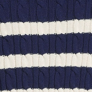 deep sea navy/ivory stripe
